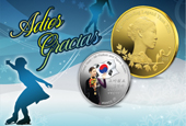 Bán huy chương kỷ niệm sự kiện Nữ hoàng trượt băng Kim Yuna giã từ sự nghiệp thi đấu 
