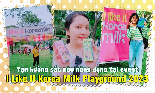 Tận hưởng sắc màu năng động của sự kiện “I Like It Korea Milk Playground 2023” tại TP.HCM