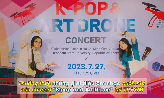 Thưởng thức những giai điệu âm nhạc cuốn hút của concert “K-pop and Art Drone” tại TP.HCM