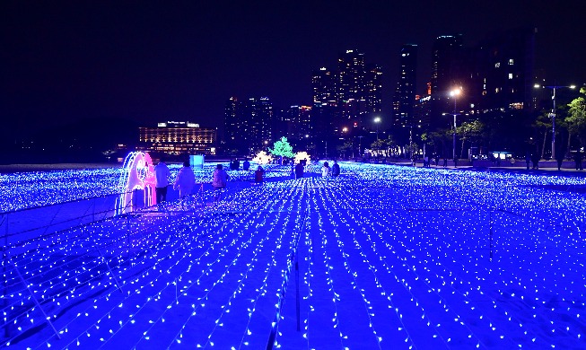Lễ hội ánh sáng ở bãi biển Haeundae