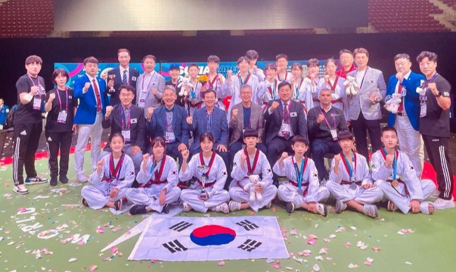Đội tuyển Hàn Quốc đạt thành tích tốt nhất trong Giải vô địch Taekwondo trẻ thế giới 2022