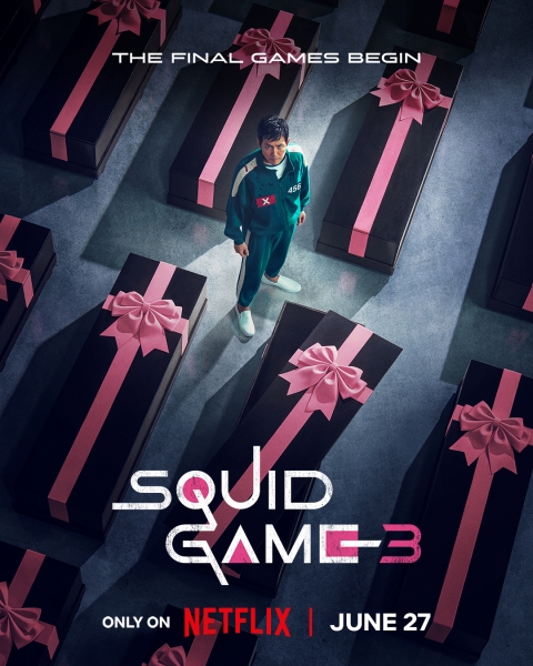 Phần 3 của loạt phim ăn khách “Squid Game” sẽ chính thức lên sóng vào ngày 27/6/2025. (Ảnh: Trang Facebook chính thức của Netflix) 