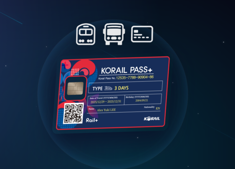 H&igrave;nh ảnh của thẻ giao th&ocirc;ng c&ocirc;ng cộng &ldquo;Korail Pass Plus&rdquo; d&agrave;nh cho du kh&aacute;ch nước ngo&agrave;i. (Ảnh: Chụp m&agrave;n h&igrave;nh từ trang web ch&iacute;nh thức của Korail Pass Plus)