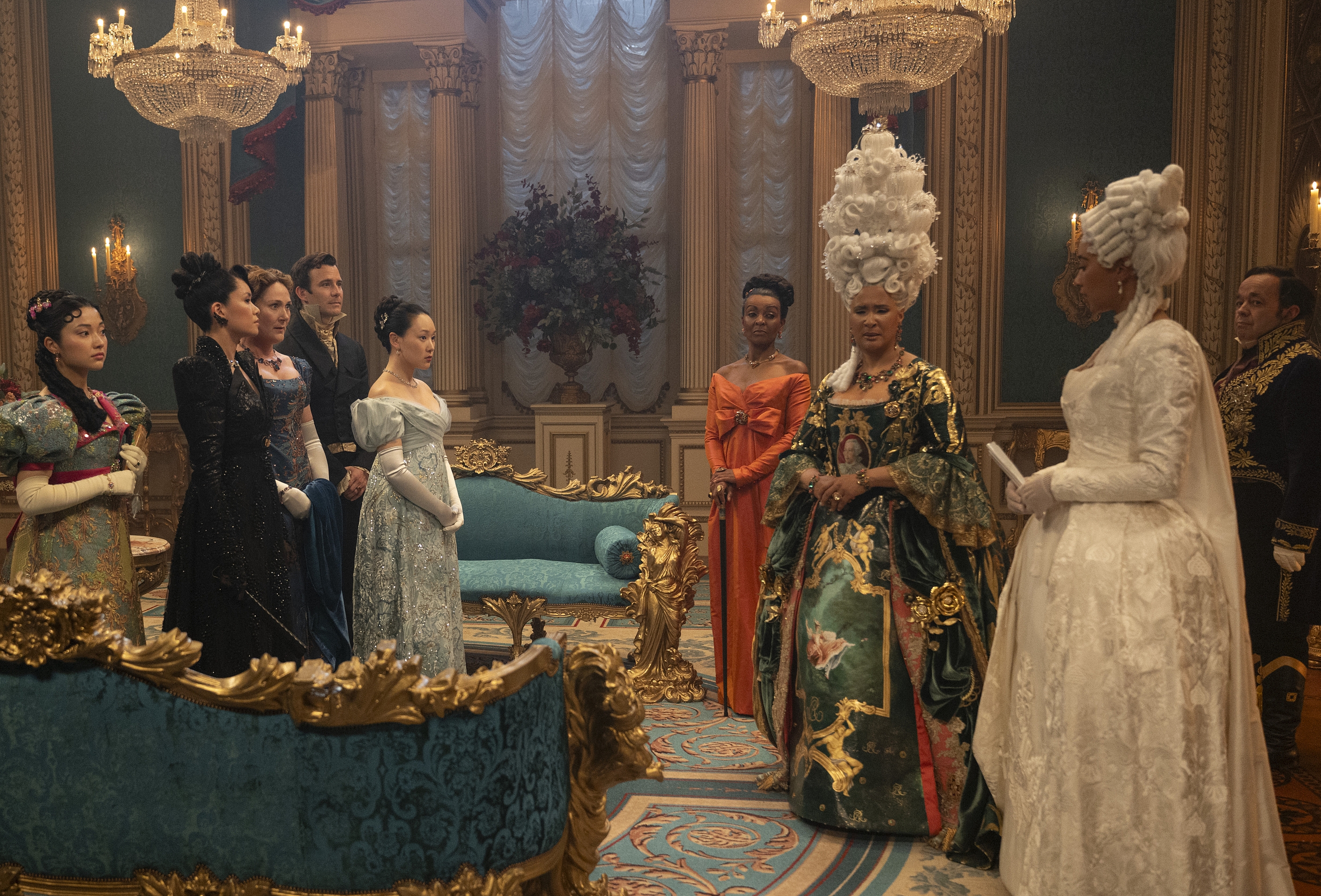 Ảnh từ phim &lsquo;Bridgerton&rsquo; m&ugrave;a 4 &ndash; phim nhiều tập nổi bật của Netflix. (Ảnh: Netflix)