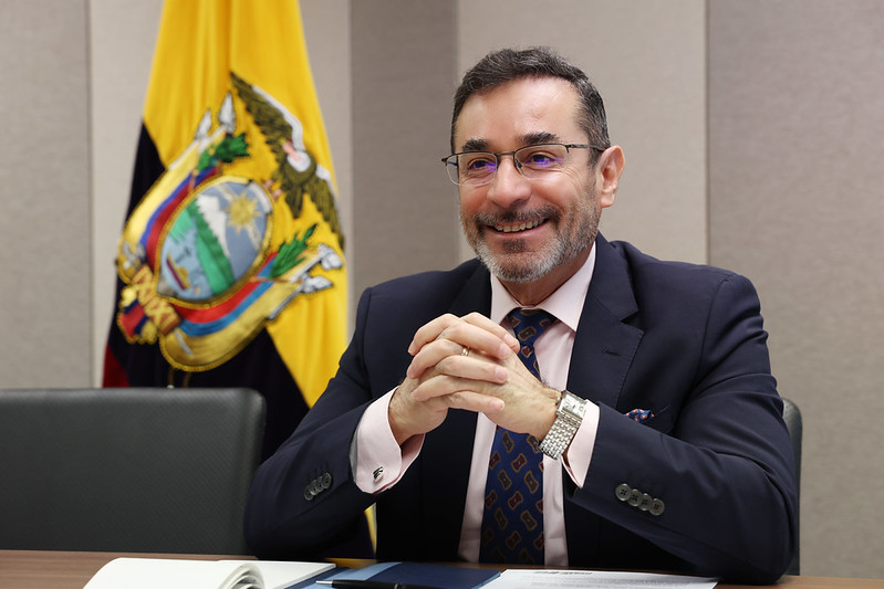 Đại sứ Ecuador tại Hàn Quốc Patricio Esteban Troya Suárez trả lời phỏng vấn của Korea.net tại Đại sứ quán Ecuador ở quận Jongno, Seoul, ngày 11/3. (Ảnh: Lee Jeong Woo / Korea.net)