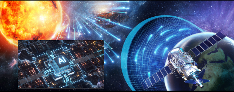 ▲ 우주항공용 인공지능 뉴로모픽 반도체의 활용모식도. 과학기술정보통신부