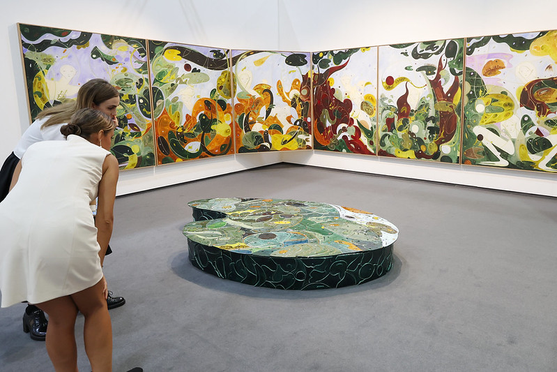 Quang cảnh hội chợ mỹ&nbsp;thuật &ldquo;Kiaf&middot;Frieze Seoul&rdquo; diễn ra tại COEX, quận Gangnam, Seoul v&agrave;o ng&agrave;y 3/9 năm ngo&aacute;i. (Ảnh:&nbsp;Korea.net DB)