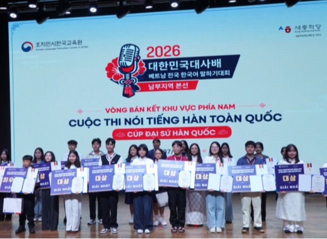 Cuộc thi Nói tiếng Hàn Cúp Đại sứ Khu vực miền Nam 2026 - Nơi tình yêu tiếng Hàn được lan tỏa