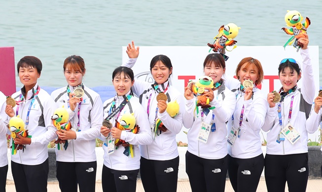 [ASIAD 2018] Đội tuyển chung liên Triều ở môn canoeing đã đoạt huy chương đầu tiên trong lịch sử