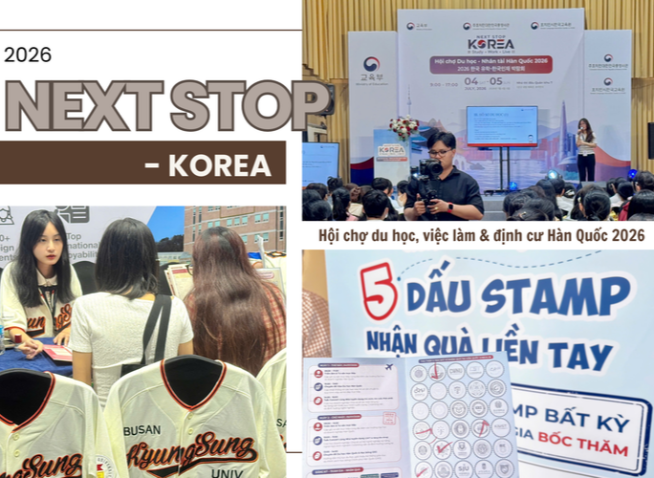 Khám phá Hội chợ du học, việc làm & định cư Hàn Quốc năm 2026 tại NEXT STOP - KOREA  