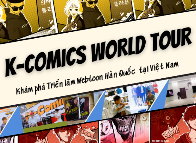 Khám phá vũ trụ webtoon Hàn Quốc tại triển lãm “K-Comics World Tour” tổ chức ở Việt Nam