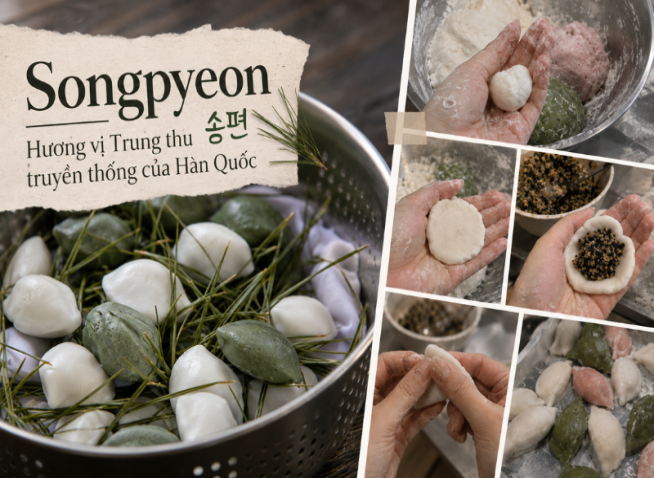 Songpyeon (송편) – Hương vị Trung thu truyền thống của Hàn Quốc