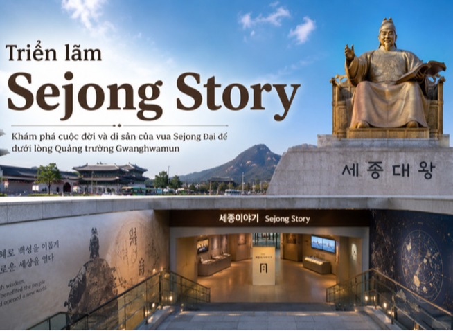 Sejong Story: Hành trình khám phá và tìm hiểu về vị vua đã tạo nên bảng chữ cái Hangeul dưới lòng Quảng trường Gwanghwamun