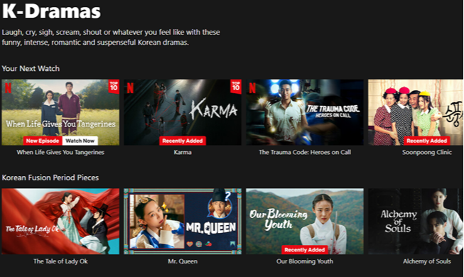 Các nội dung Hàn Quốc trên Netflix đứng thứ 2 thế giới sau Mỹ về tổng số giờ xem