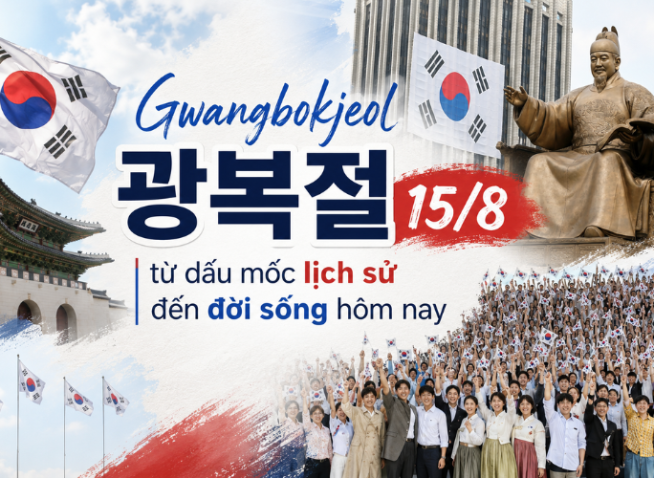 Gwangbokjeol (광복절) 15/8 – từ dấu mốc lịch sử đến đời sống hôm nay