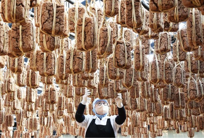 Meju được lên men trong đợt gió lạnh