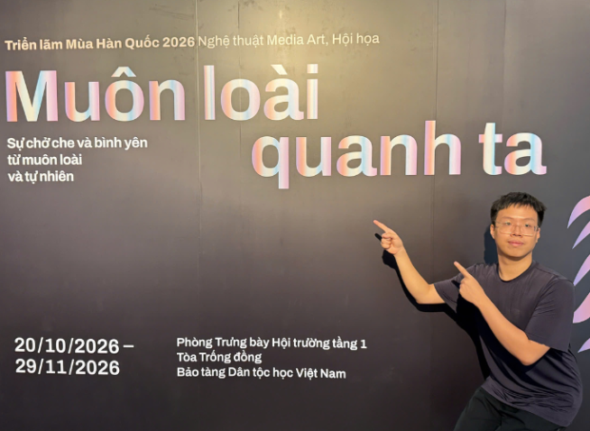 Vẻ đẹp hình tượng xưa dưới góc nhìn hiện đại tại Muôn loài quanh ta - Triển lãm Mùa Hàn Quốc 2026