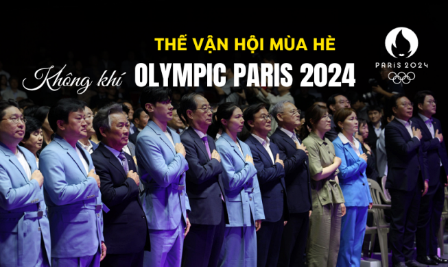 Không khí Thế vận hội Mùa hè Paris 2024 và lời chúc của các phóng viên danh dự Korea.net