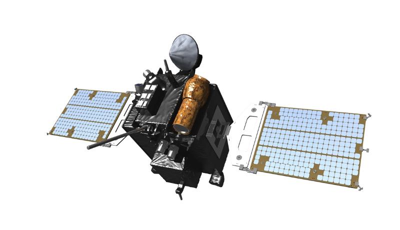 Hình ảnh tàu quỹ đạo Mặt trăng của Hàn Quốc (Korea Pathfinder Lunar Orbiter, KPLO) dự kiến được phóng vào 1/8 tới. (Ảnh: Viện Nghiên cứu Hàng không Vũ trụ Hàn Quốc) 