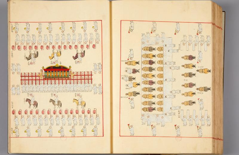 “Hyojonggukjangdogam Uigwe” ghi chép về tang lễ hoàng gia của Vua Hyojong triều Joseon, người qua đời vào tháng 5 năm 1659. (Ảnh: Bảo tàng Quốc gia Hàn Quốc)