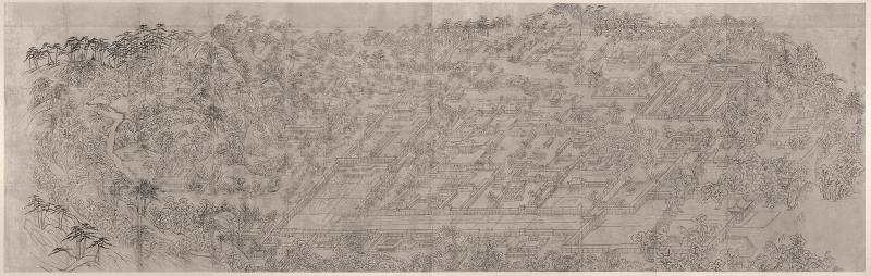 “Seogwoldoan” là một bức tranh dưới dạng bản đồ của Cung điện Gyeonghuigung, nằm ở phía Tây Cung điện Gyeongbokgung ở Seoul. (Ảnh: Bảo tàng Quốc gia Hàn Quốc)