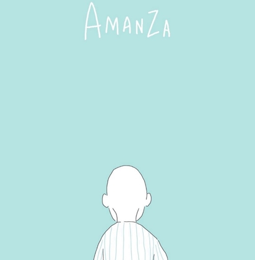 Tác phẩm đầu tay của tác giả Kim Bo Tong “Amanza” (2013), nổi bật với phong cách vẽ giống như một câu truyện cổ tích, đối nghịch với bối cảnh được tạo ra dựa trên cuộc chiến với căn bệnh ung thư của người cha. (Ảnh: Instagram của tác giả Kim Bo Tong)