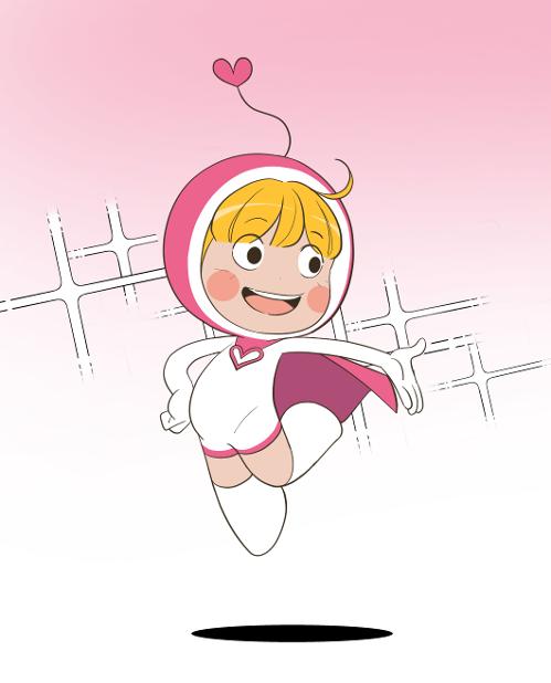 Tế bào tình yêu của nhân vật Yumi trong tác phẩm “Các tế bào của Yumi” (2015) được chắp bút bởi tác giả Lee Donggeon. (Ảnh: Lee Donggeon)