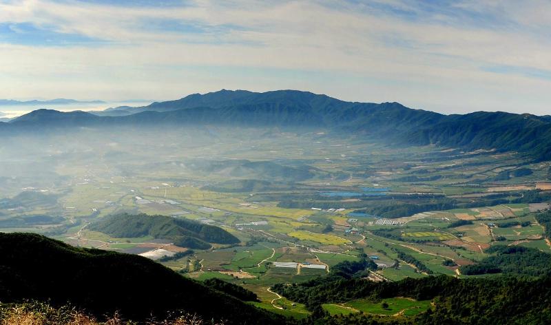Rừng Punch Bowl nằm ở Khu phi quân sự (DMZ), quận Yanggu-gun, tỉnh Gangwon-do. (Ảnh: Tổng cục Lâm nghiệp Hàn Quốc)