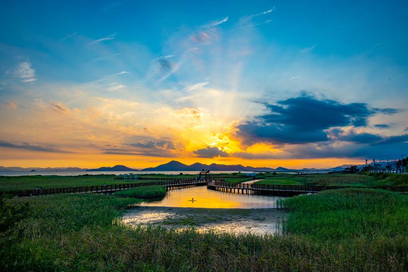 Công viên bãi biển Dadaepo, quận Saha-gu, thành phố Busan. (Ảnh: Tổng cục Du lịch Hàn Quốc)