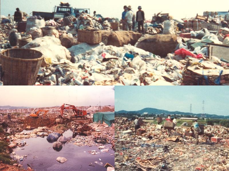 Từ năm 1978 đến năm 1993, các Công viên Haneul và Công viên Noeul ở phường Sangam-dong, quận Mapo-gu (Seoul) đã là một phần của bãi chôn lấp rác thải khổng lồ. (Ảnh: Văn phòng quản lý công viên và cảnh quan Seobu)