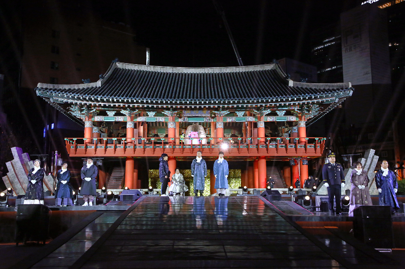 Lễ rung chu&ocirc;ng ch&agrave;o năm mới 2026 sẽ diễn ra tại th&aacute;p chu&ocirc;ng Bosingak, quận Jongno-gu, th&agrave;nh phố Seoul v&agrave;o ng&agrave;y 31/12/2025. (Ảnh: Ch&iacute;nh quyền th&agrave;nh phố Seoul)