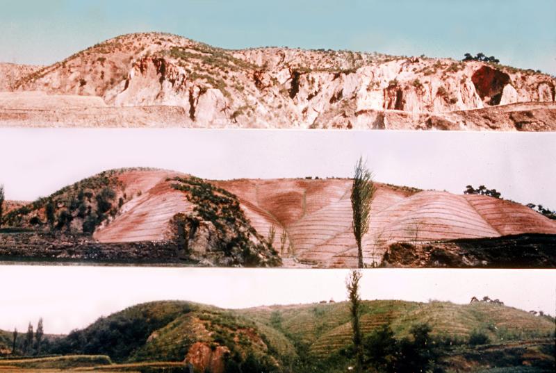 Hình ảnh ghi lại quá trình phục hồi rừng tại Yeongilman (Pohang) giai đoạn 1973–1977, thuộc bộ tư liệu “Phục hồi rừng” được UNESCO công nhận là Di sản Tư liệu Thế giới. (Ảnh: Cơ quan Lâm nghiệp Hàn Quốc)