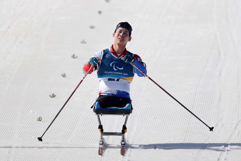 Vận động vi&ecirc;n Won Yoomin đang bứt ph&aacute; tr&ecirc;n đường đua biathlon tại Thế vận hội Paralympic M&ugrave;a đ&ocirc;ng Milano&ndash;Cortina d&rsquo;Ampezzo 2026, vượt qua khoảnh khắc kiệt sức khi hơi thở dồn dập đến nghẹt thở, ng&agrave;y 7/3 (giờ địa phương). Đ&acirc;y l&agrave; khoảnh khắc của tinh thần kh&ocirc;ng ngừng thử th&aacute;ch, tỏa s&aacute;ng hơn cả thứ hạng. (Ảnh: Ủy ban Thể thao Người khuyết tật&nbsp;H&agrave;n Quốc)
