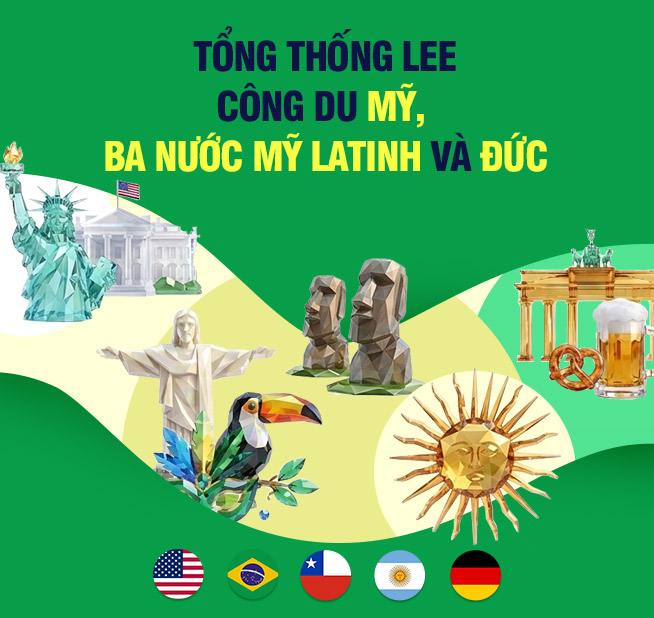 Tổng thống Lee công du Mỹ,  ba nước Mỹ Latinh và Đức